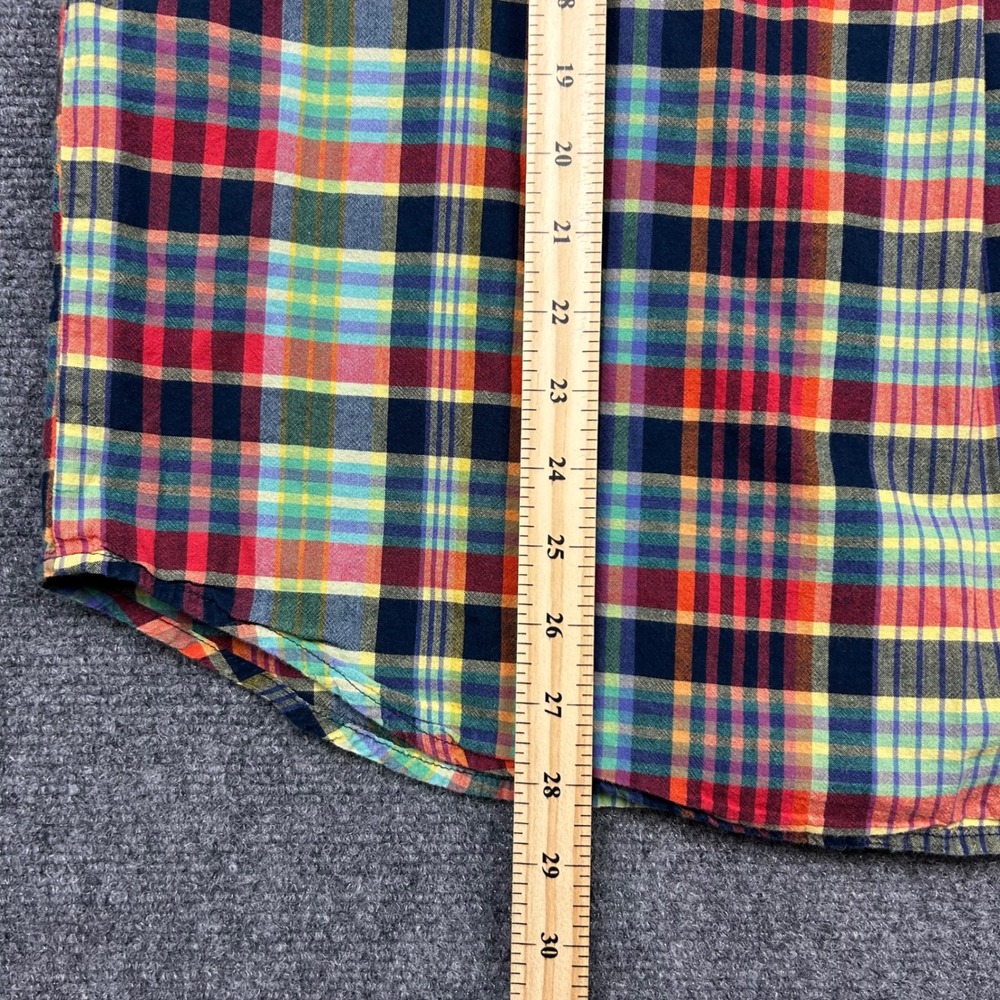 Lot 2 Woolrich Plaid Shirt Men Medium Multi-Color Plaid Short Sleeve Button Down - Picture 11 of 11